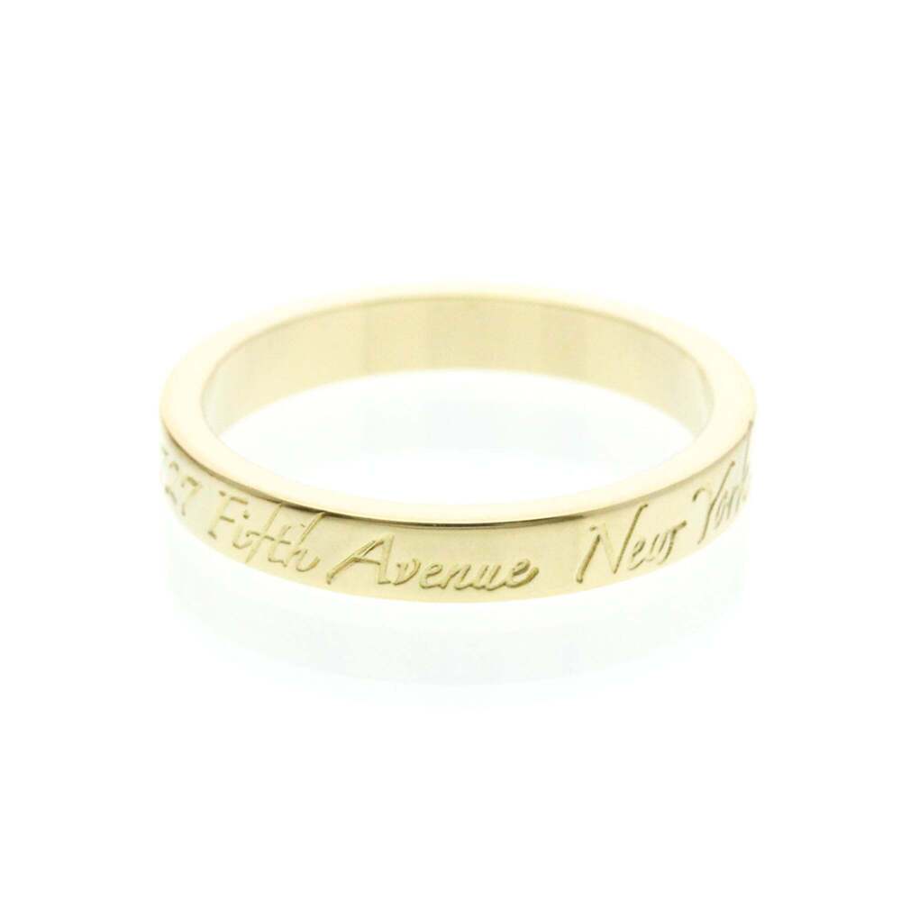 Tiffany Notes Ring Yellow Gold (18K) Fashion No Stone Band Ring Gold - Picture 3 of 9